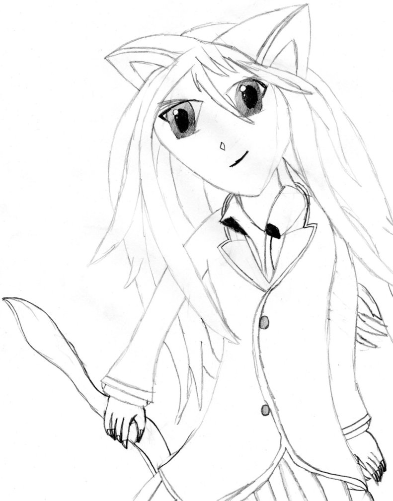 791x1009 Manga Cat Girl By Agent40