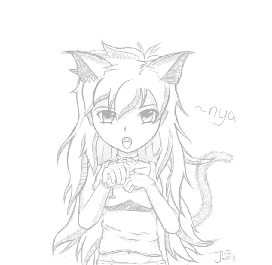 905x882 Anime Cat Girl Drawing Manga Cat Girl Drawingpoppinpurple