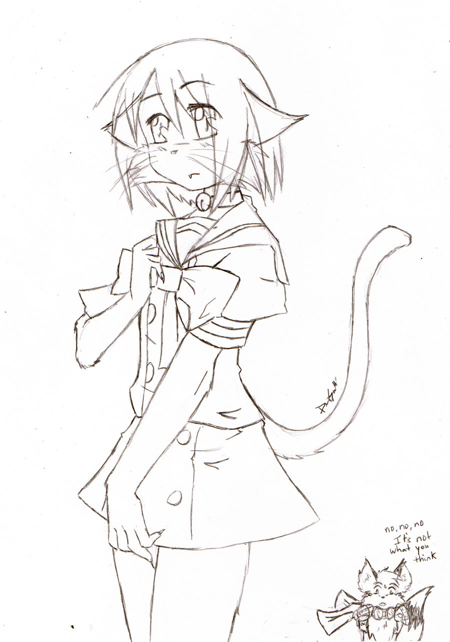 900x1284 Anime Cat Girl By Voxian