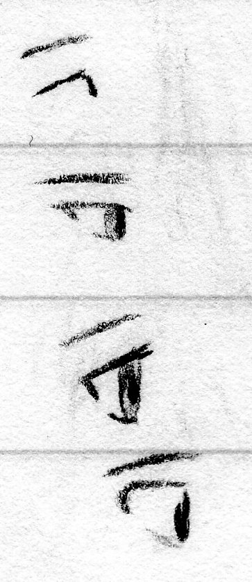 363x837 Doodle A Few Quick Manga Eyes From The Side By That1smartdude