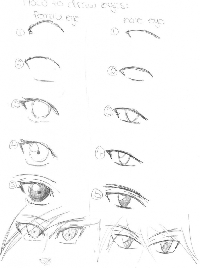 767x1024 Draw Anime Manga Drawing Art Eyes Anime Manga Sketch Tutorial