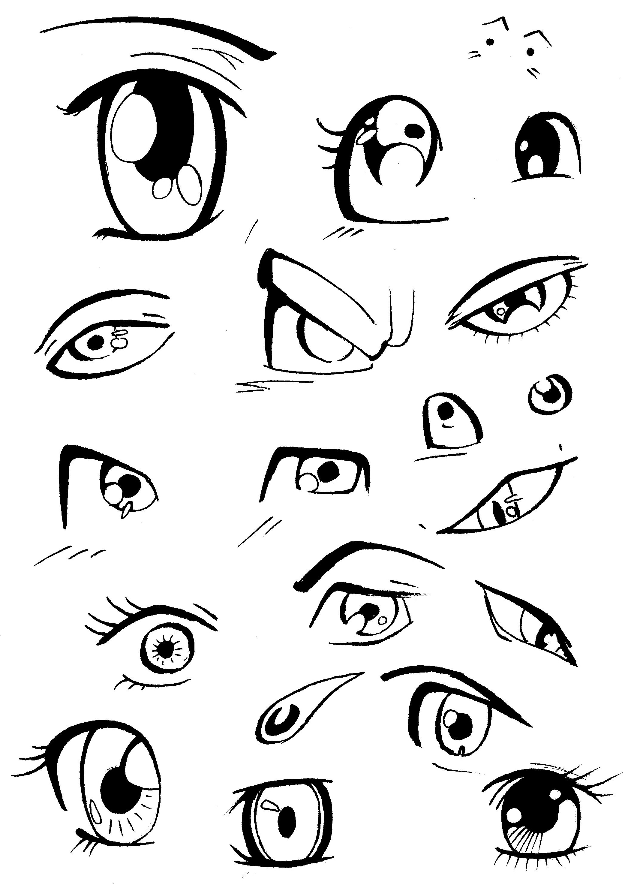 Manga Drawing Eyes at GetDrawings | Free download