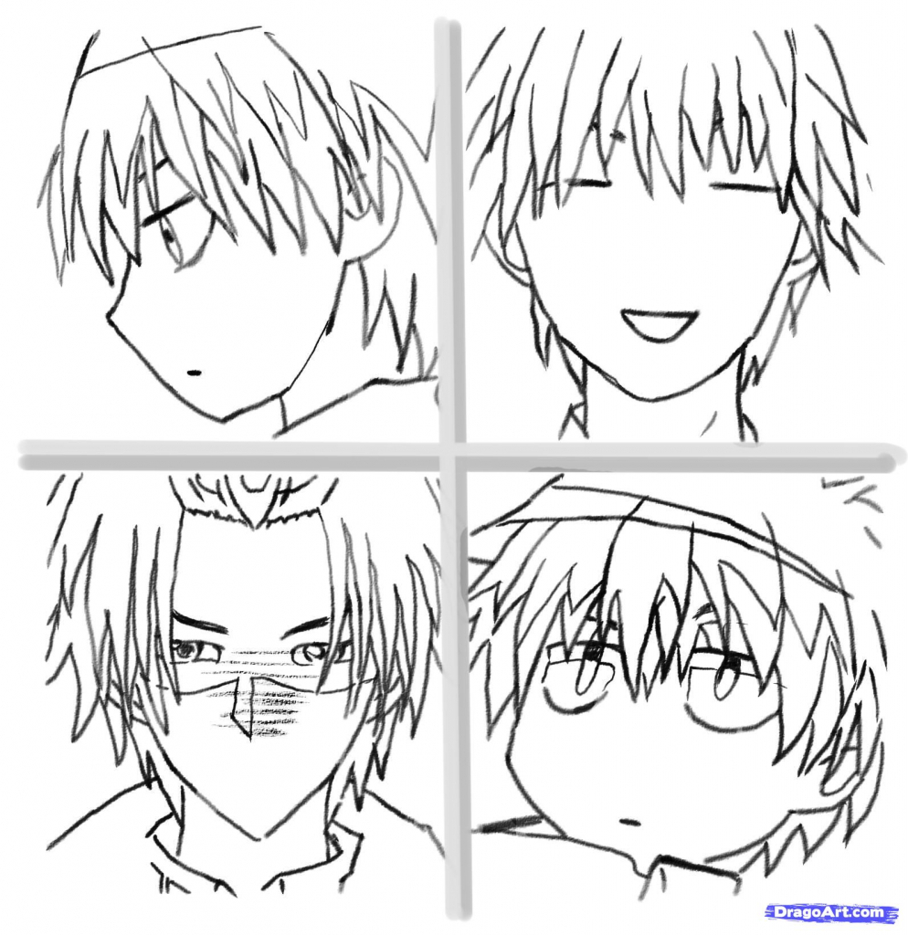 994x1024 Anime Step By Step Drawing Faces Step 9 How To Draw Anime Faces