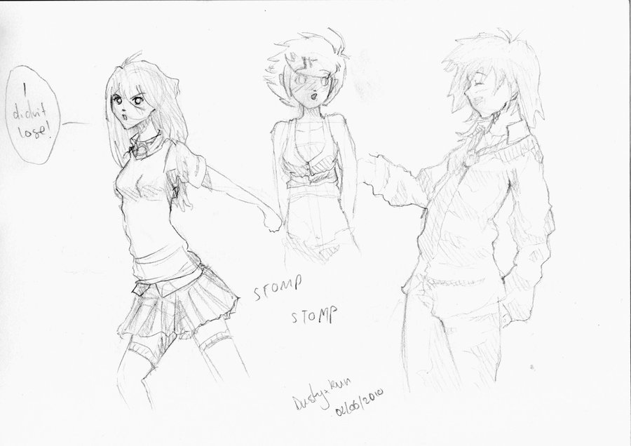 900x636 Manga Girl Sketches By Bachikoilol