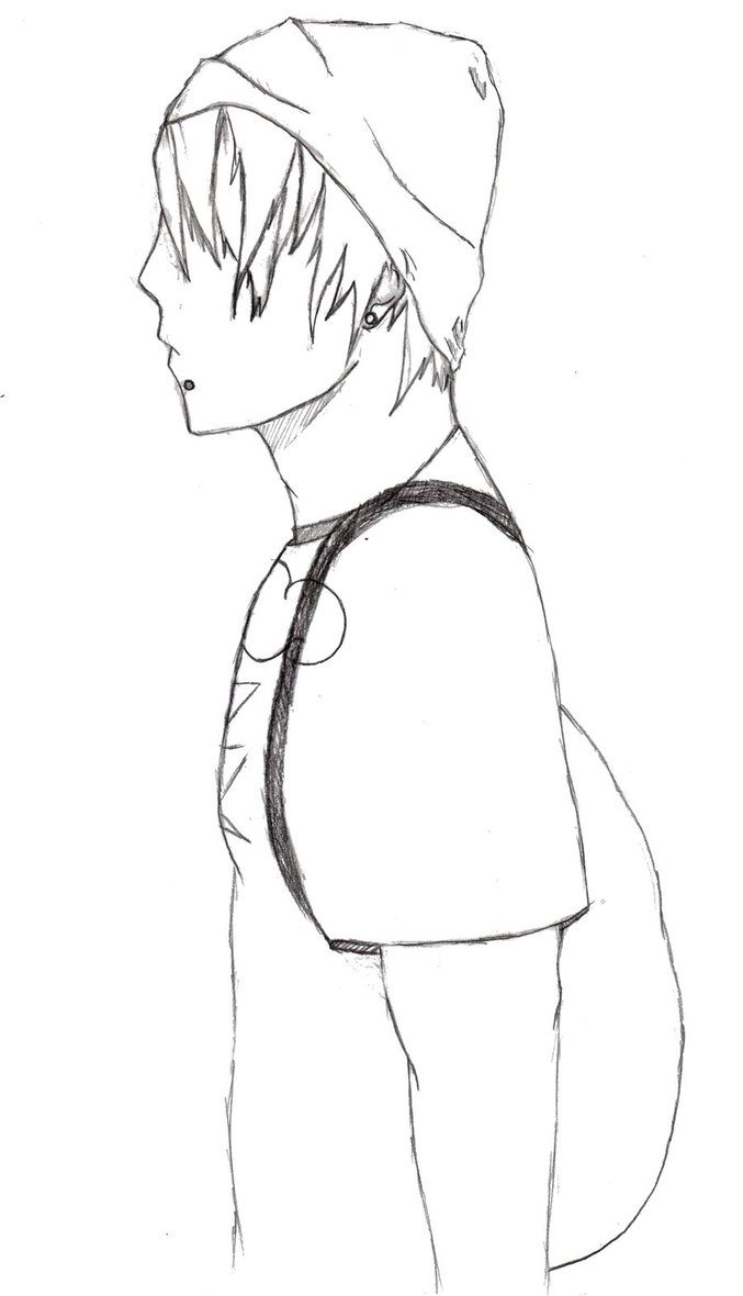 677x1180 Manga Guy With Beanie By Imangaartist