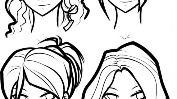 570x320 How To Draw Girls Hair Johnnybro39s How To Draw Manga How To Draw