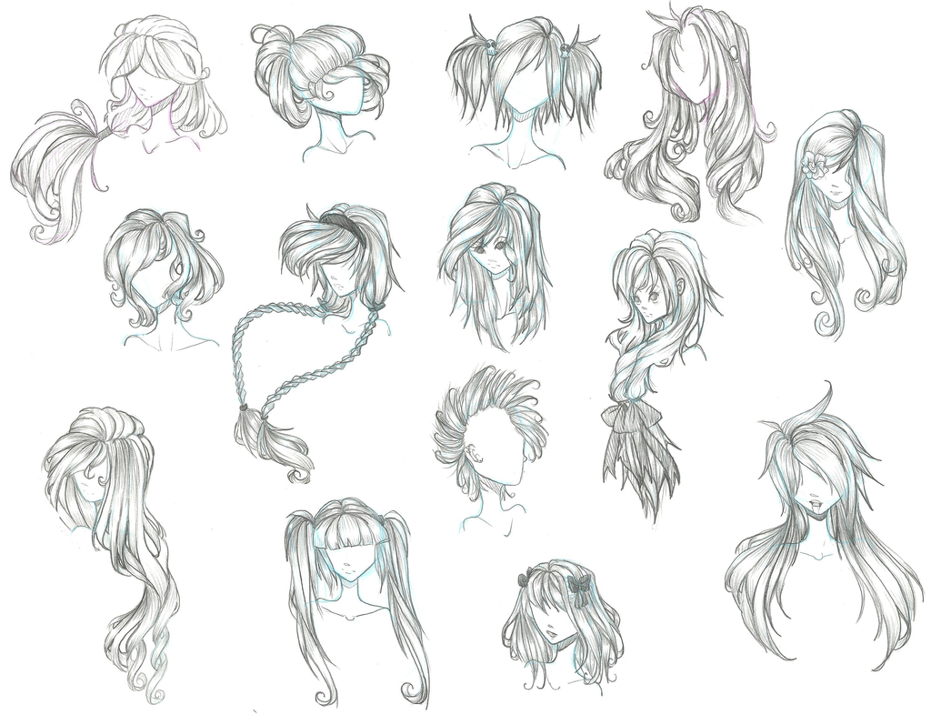 1024x786 Some More Manga Hair Styles Anime And Manga ~ Drawing