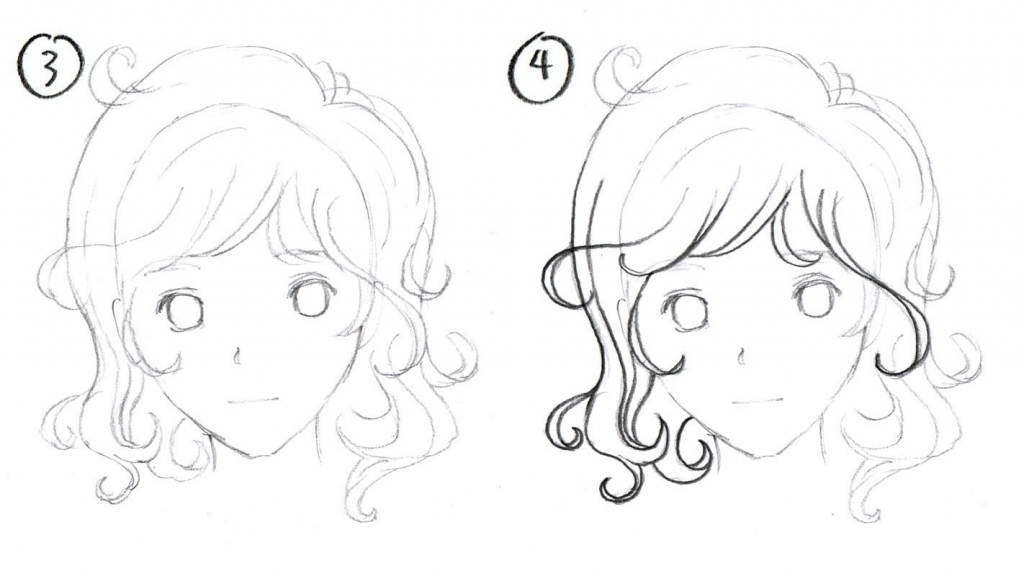 1024x576 Curly Hair Drawing Johnnybro39s How To Draw Manga How To Draw