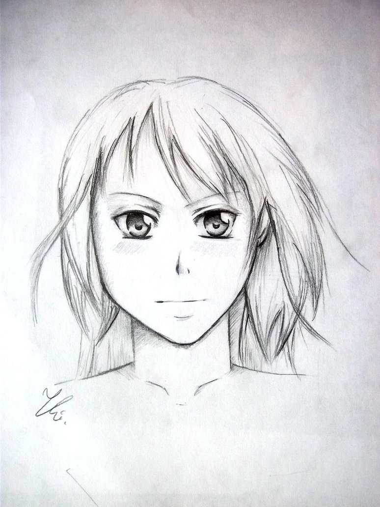 774x1032 My First Attempt To Draw In Manga Style (2015) By Kasia Hasiva