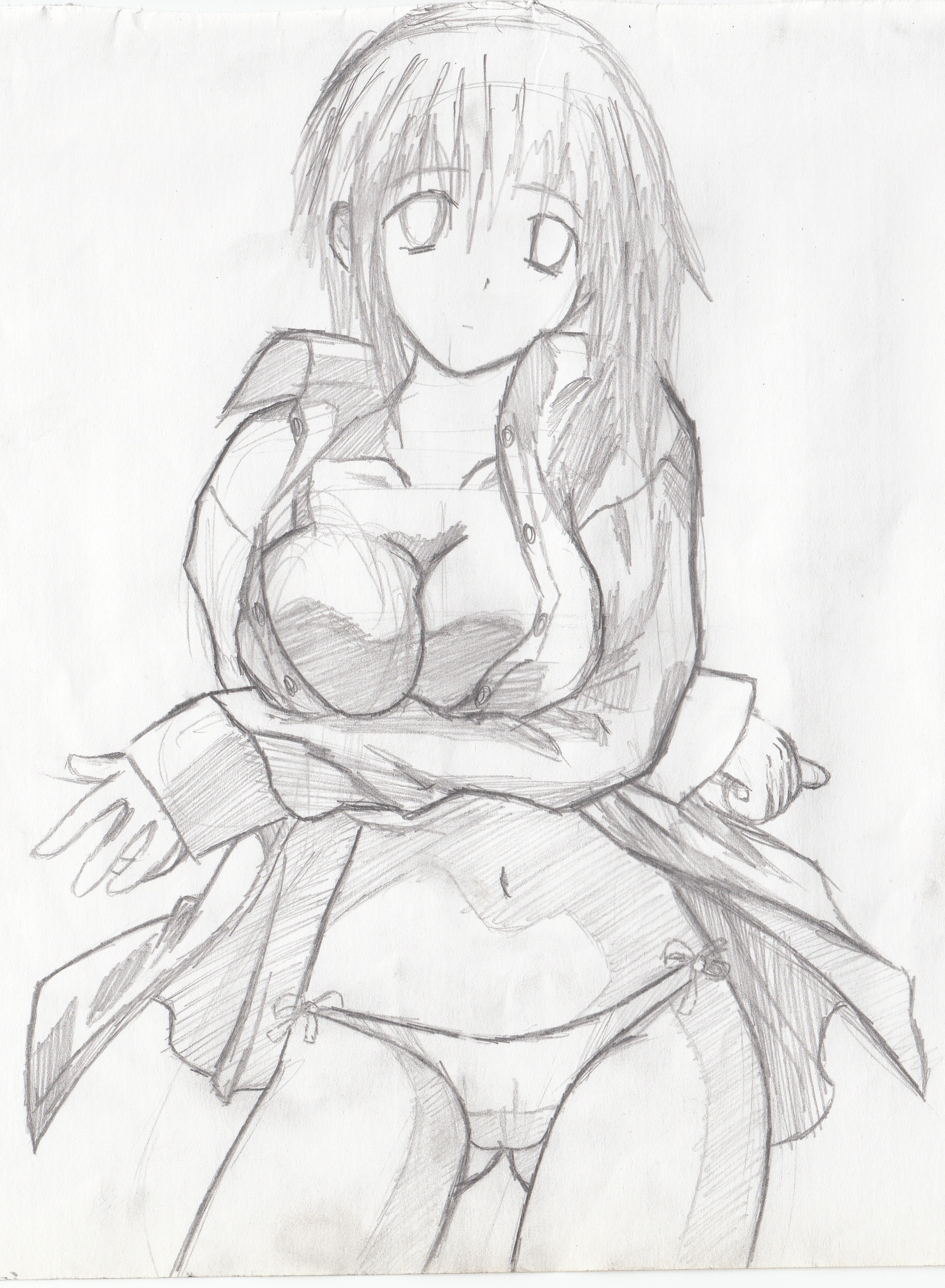 1777x2421 Anime Female Drawing Drawn Manga Female Drawing