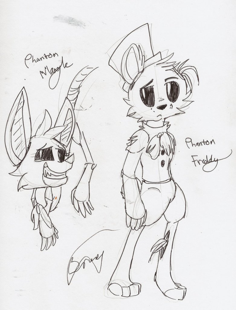 781x1023 Phantom Mangle And Freddy By Dimenteddestiny36o