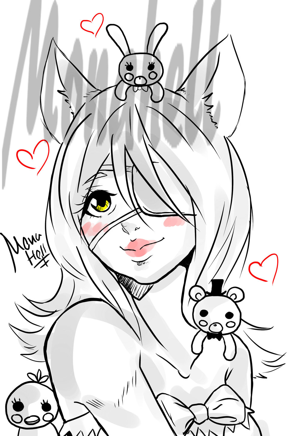 1024x1448 Fnaf Fanart Mangle Human By Missmonahell