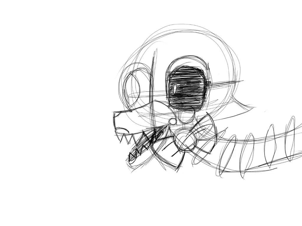 1024x768 The Mangle Fnaf 2 [Speedpaint Sketch]