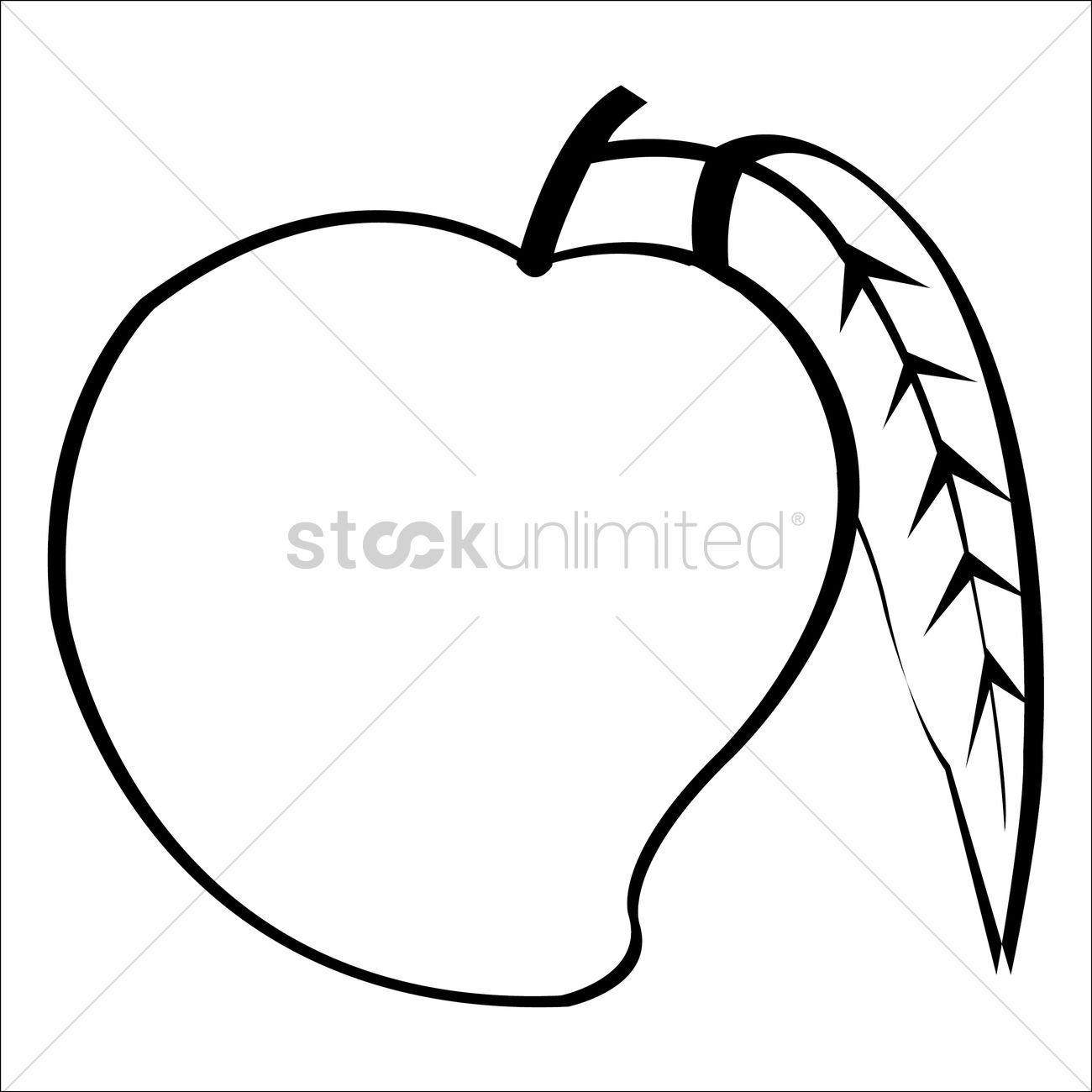 1300x1300 Mango Vector Image