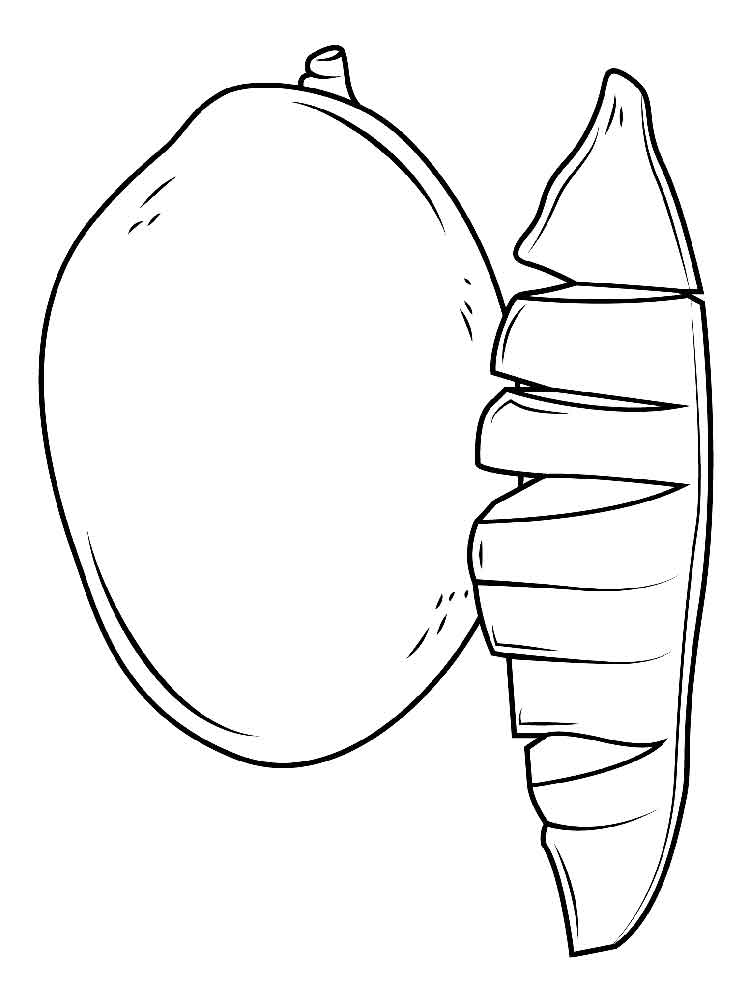750x1000 Free Printable Mango Coloring Pages For Kids