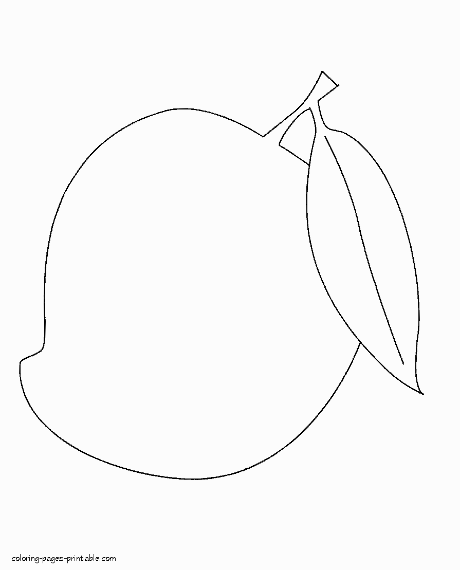895x1109 Mango Coloring Pages Free Printable Free Coloring Book Picture