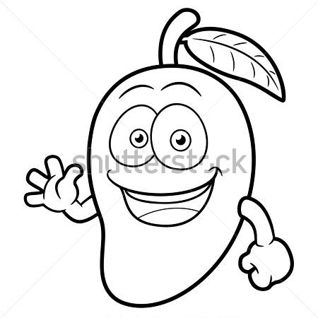 450x450 Mango Coloring Pages