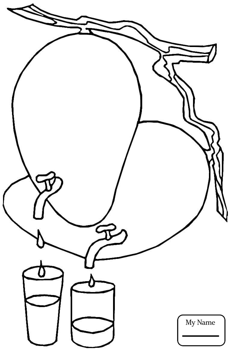 765x1168 Mango Coloring Pages