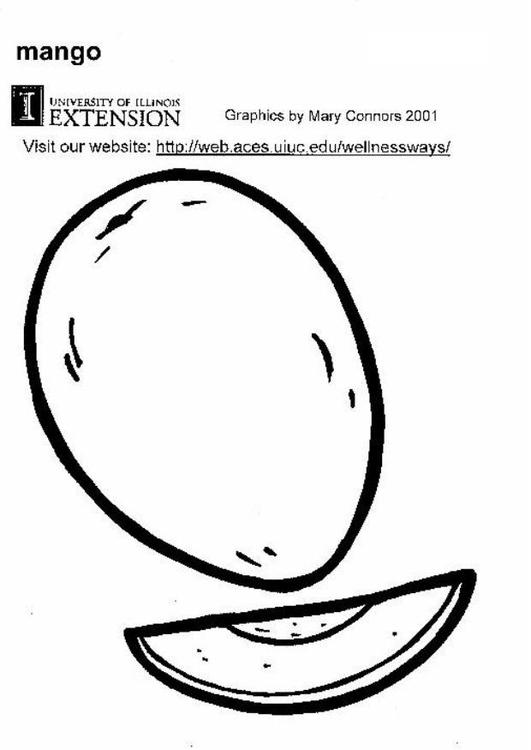 531x750 Coloring Page Mango