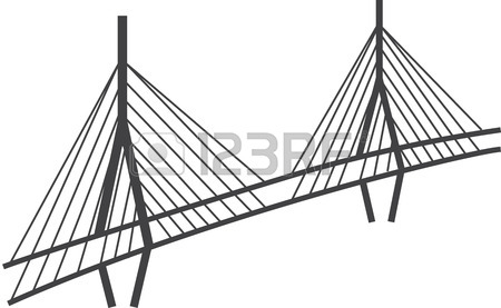 450x277 Illustration Of Brooklyn Bridge, New York Royalty Free Cliparts