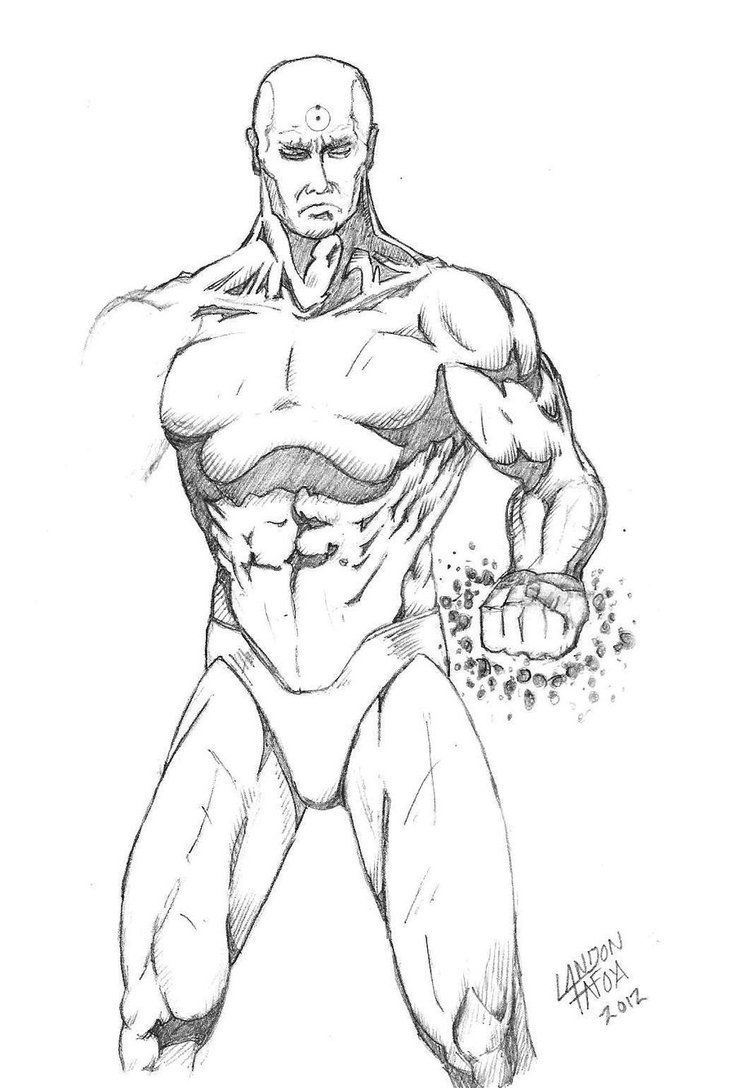 735x1088 Dr. Manhattan By Corcruentus