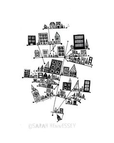 236x295 New York City Skysraper Illustration Drawings By Mucontinent