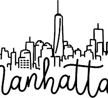 220x200 Manhattan Stickers Redbubble