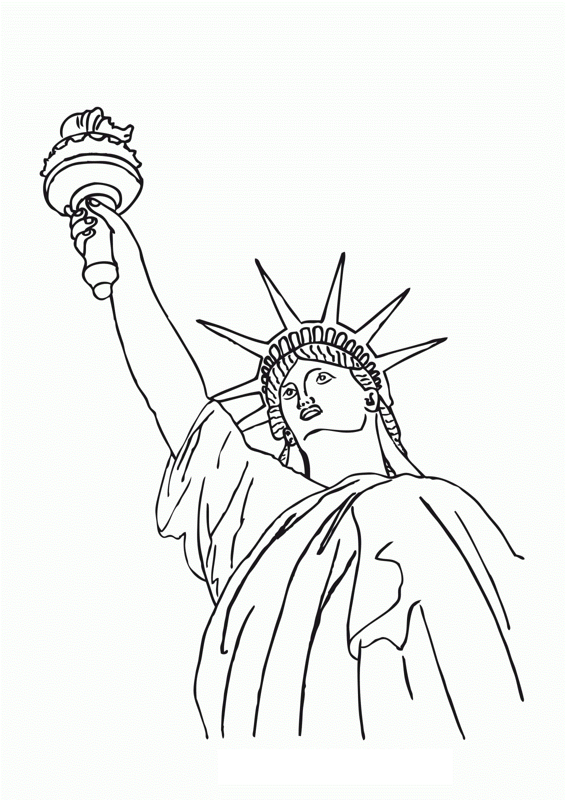 1132x1600 Statue Of Liberty Drawing