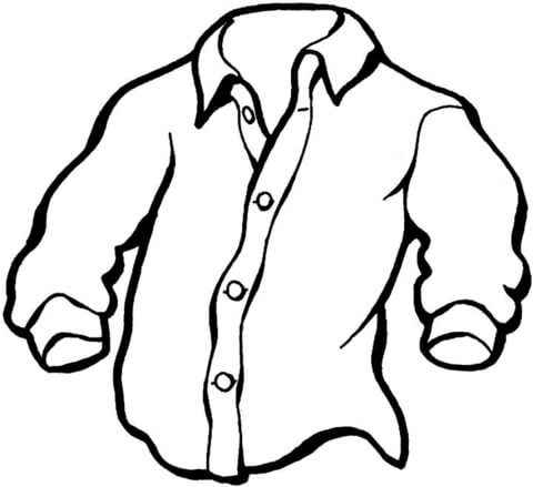 480x439 Manly Shirt Coloring Page Free Printable Coloring Pages