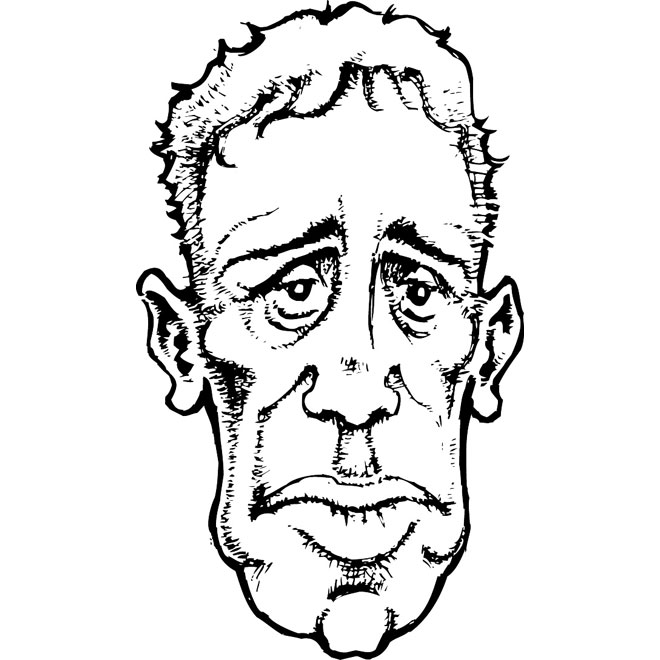 660x660 Face Of Unhappy Man