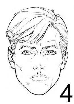 260x364 10 Blank Face Chart Templates (Male Face Charts