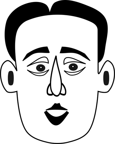 400x500 Man's Face Public Domain Vectors