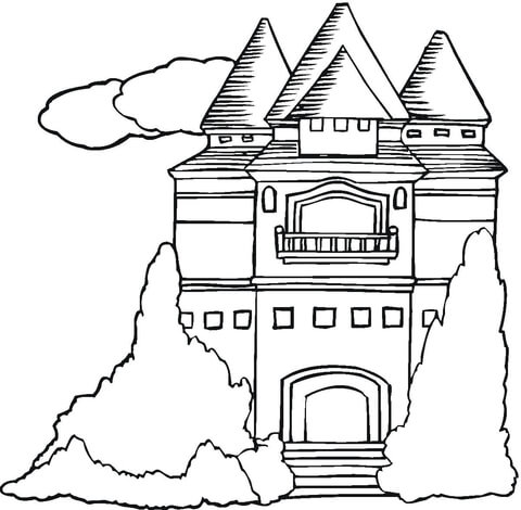 480x470 Mansion Coloring Page Free Printable Coloring Pages