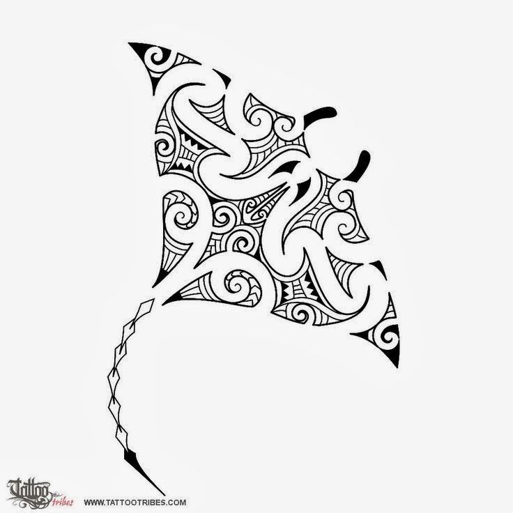 736x736 Manta Ray Tattoo