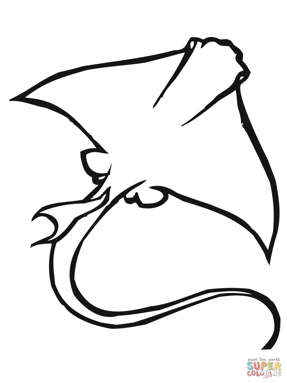 1200x1600 Eagle Ray Coloring Page Free Printable Coloring Pages