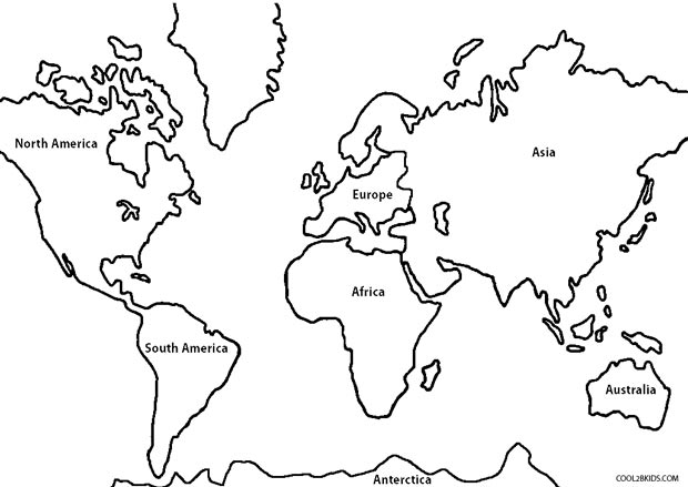 620x439 Printable World Map Coloring Page For Kids Cool2bkids