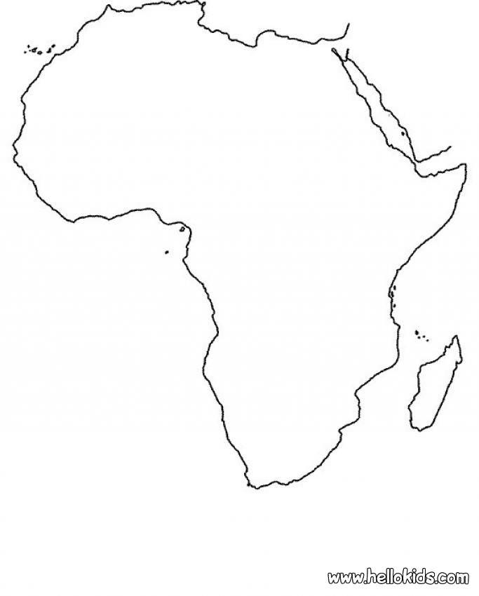 683x850 Africa Map Coloring Page Animal Ideas Africa Map