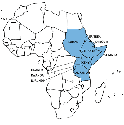 400x403 East Africa Map Pictures