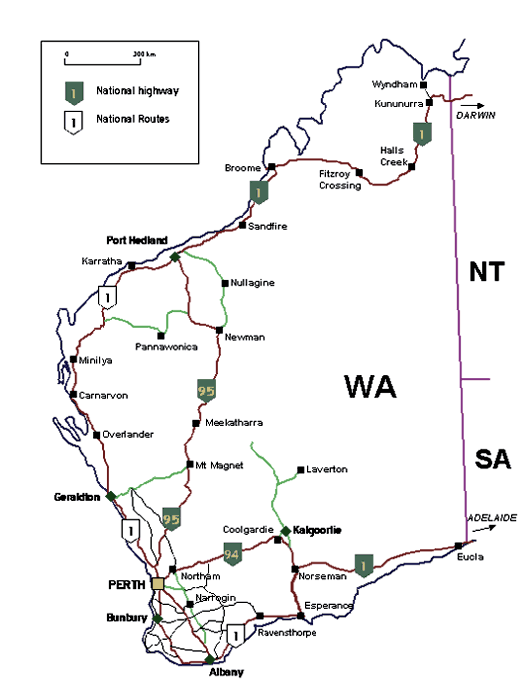 525x700 Map Of Western Australia