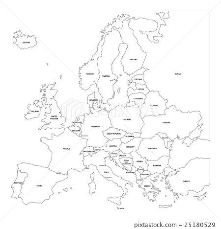 450x468 Outline Map Of Europe