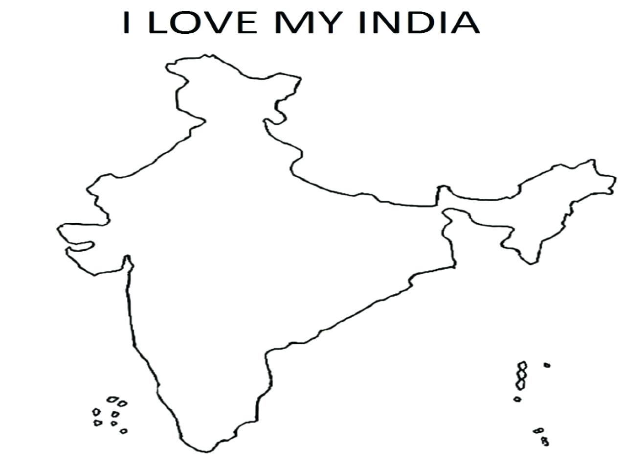 Map Of India Coloring Pages 10