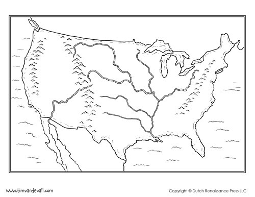 500x386 Blank Map Of The United States Printable Usa Map Pdf Template