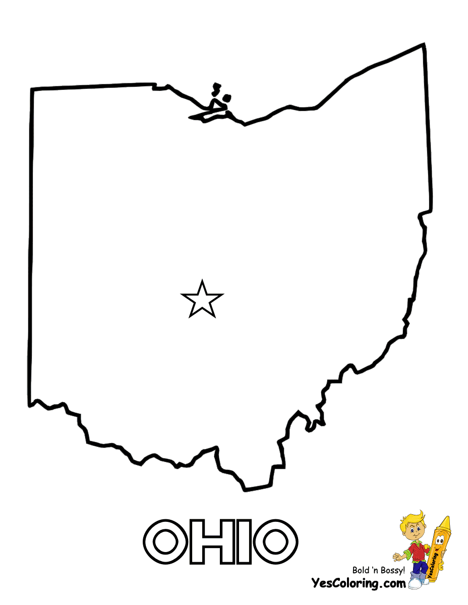 928x1200 Ohio State Drawings Free State Maps Massachusetts