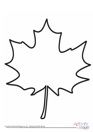 320x452 Maple Leaf Template