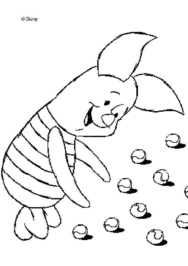 601x850 Piglet Plays Marbles Coloring Pages Hellokids Marble Coloring Page