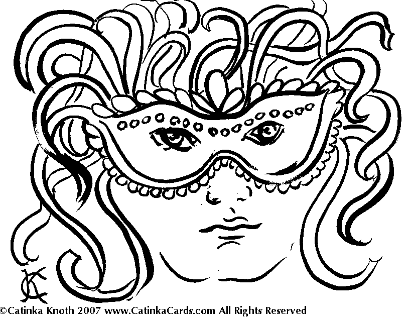 815x631 Mardi Gras Coloring Pages By Catinka Knoth