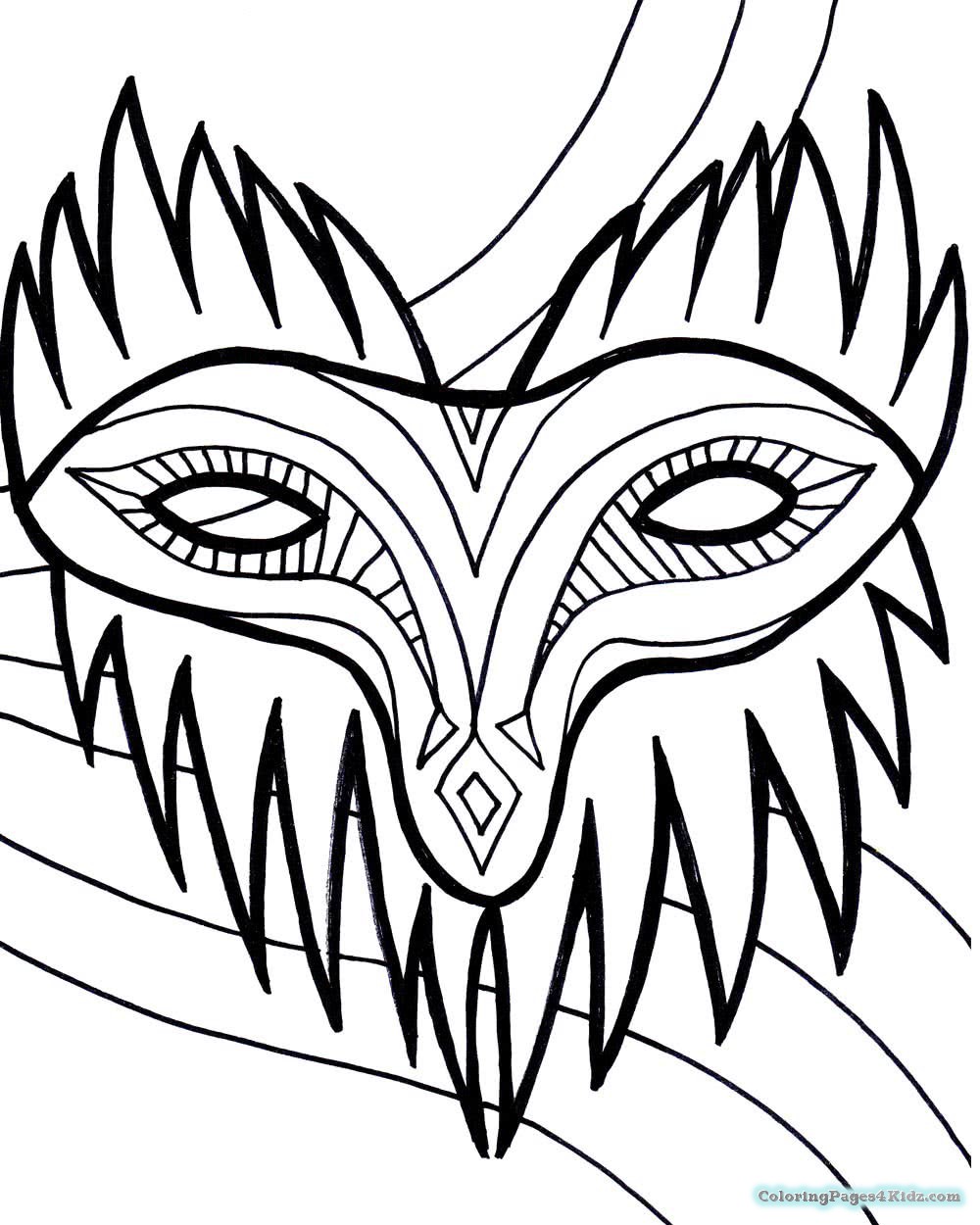 1000x1250 Mardi Gras Mask Coloring Pages For Kids Coloring Pages For Kids