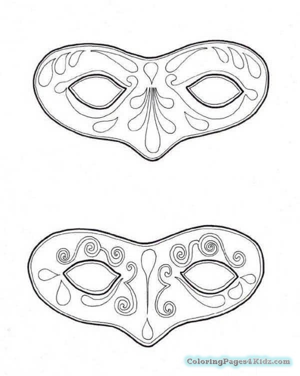600x753 Mardi Gras Mask For Boys Coloring Pages Coloring Pages For Kids