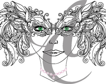 340x270 Coloring Mardi Gras Etsy