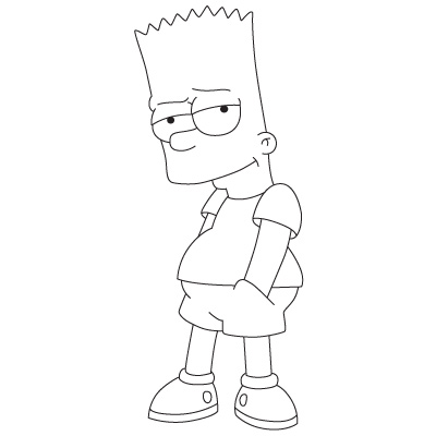 400x400 How To Draw Bart Simpson Fun Drawing Lessons For Kids Amp Adults